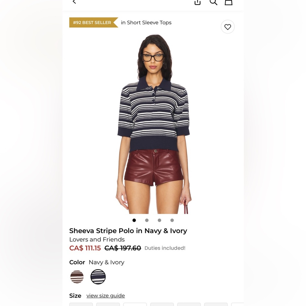 Lovers and friends polo top